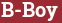 Brick with text B-Boy