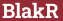 Brick with text BlakR