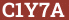 Кирпич с текстом C1Y7A