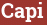 Brick with text Capi