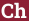 Brick with text Ch
