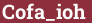 Brick with text Cofa_ioh