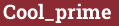 Brick with text Cool_prime