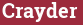 Brick with text Crayder