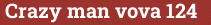 Brick with text Crazy man vova 124