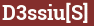 Brick with text D3ssiu[S]