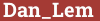 Brick with text Dan_Lem