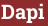 Brick with text Dapi