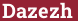 Кирпич с текстом Dazezh