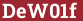 Brick with text DeW01f