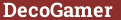 Brick with text DecoGamer
