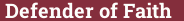 Brick with text Defender of Faith