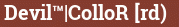 Brick with text Devil™|ColloR [rd)