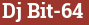 Кирпич с текстом Dj Bit-64