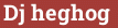 Brick with text Dj heghog