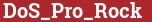 Brick with text DoS_Pro_Rock