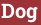Кирпич с текстом Dog