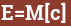 Brick with text E=M[c]