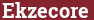 Brick with text Ekzecore