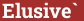 Brick with text Elusive`