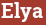 Brick with text Elya