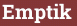 Brick with text Emptik