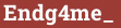 Brick with text Endg4me_