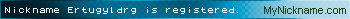 Nickname Ertugyldrg is registered