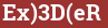 Brick with text Ex)3D(eR
