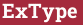Brick with text ExType