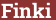 Brick with text Finki