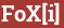 Brick with text FoX[i]