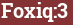 Brick with text Foxiq:3