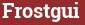 Brick with text Frostgui