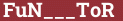 Brick with text FuN___ToR