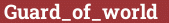 Brick with text Guard_of_world