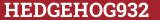 Brick with text HEDGEHOG932