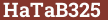 Brick with text HaTaB325