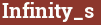 Brick with text Infinity_s