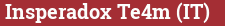 Brick with text Insperadox Te4m (IT)