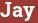 Brick with text Jay