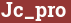 Brick with text Jc_pro