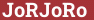 Brick with text JoRJoRo