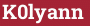 Brick with text K0lyann