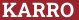Brick with text KARRO