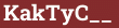Brick with text KakTyC__