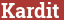 Brick with text Kardit