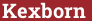 Кирпич с текстом Kexborn