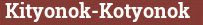 Brick with text Kityonok-Kotyonok