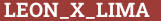 Brick with text LEON_X_LIMA